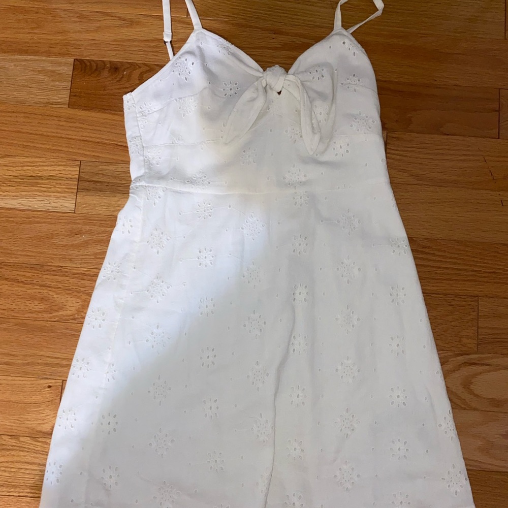 Hollister white casual dress size L
